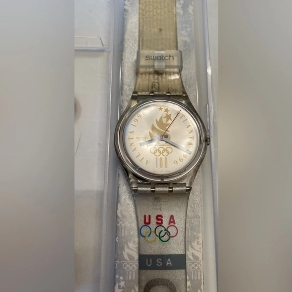 SWATCH Watch Vintage 1996 Atlanta Olympics Available to Volunteers Only RARE NWT main image 6